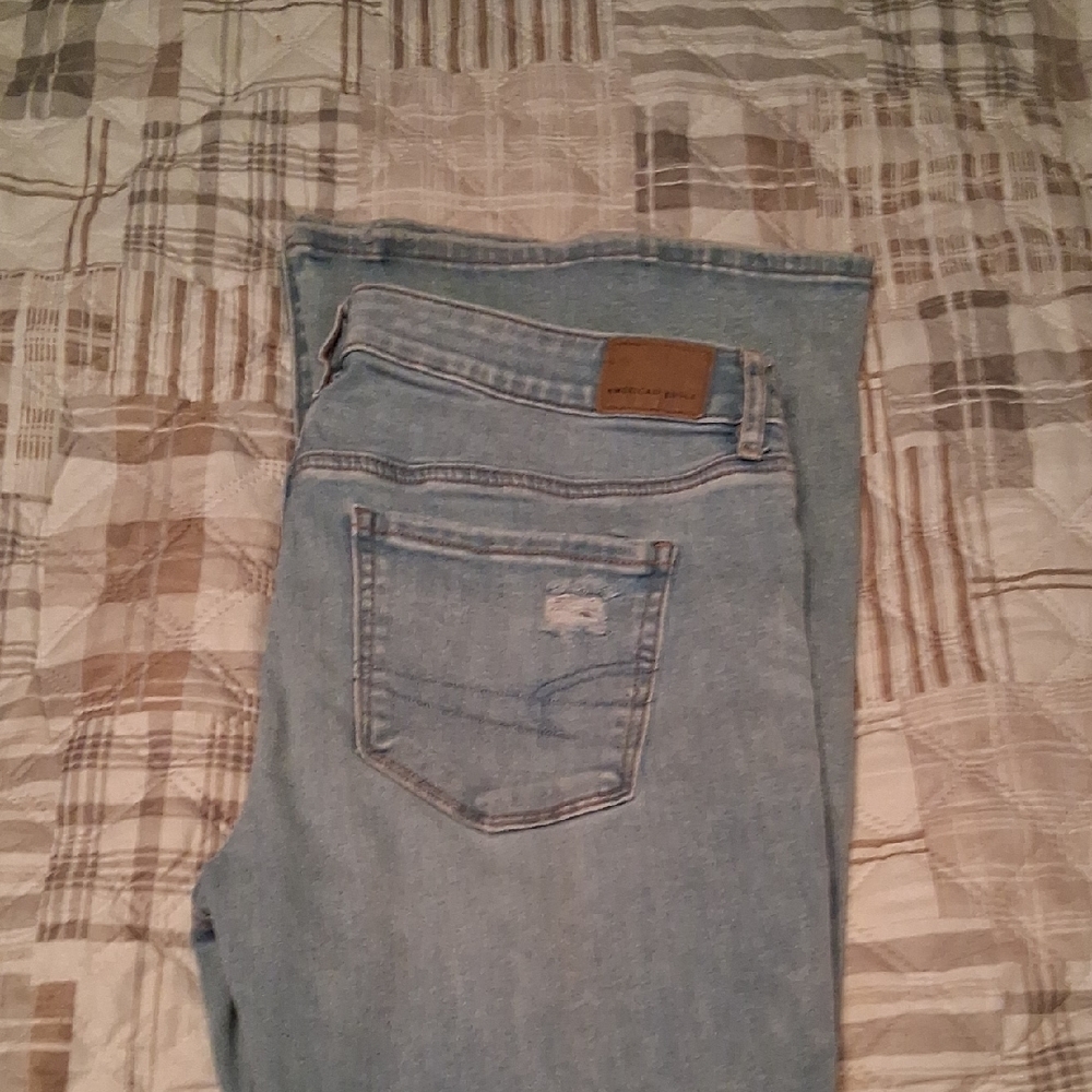 NWT American Eagle Outfitters Light Blue Flare Jeans